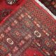 Vintage Uzbek Bukhara handmade rug 3' x 4' (94cm x 122cm) 1970s, 1C756