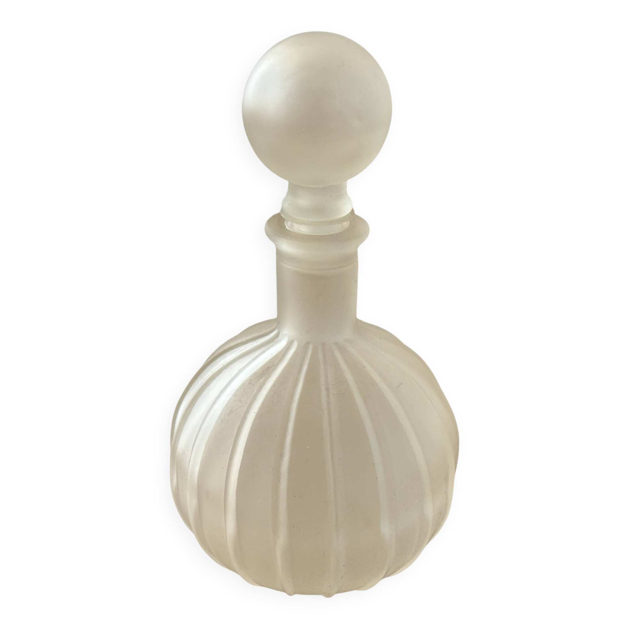 Vintahe Empoli Glass Decanter with Stopper, Italy, 1960s