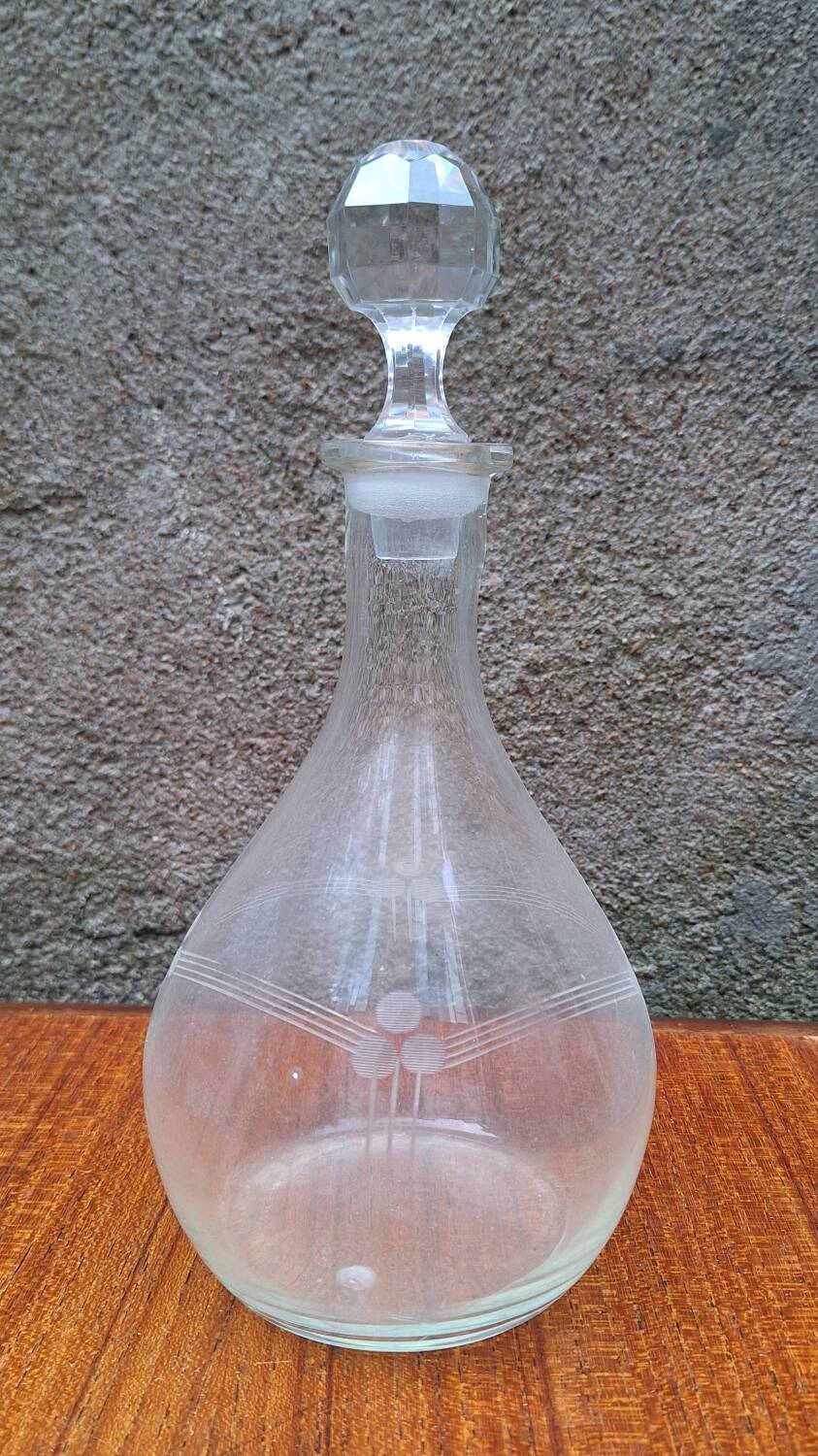 1950s glass carafe