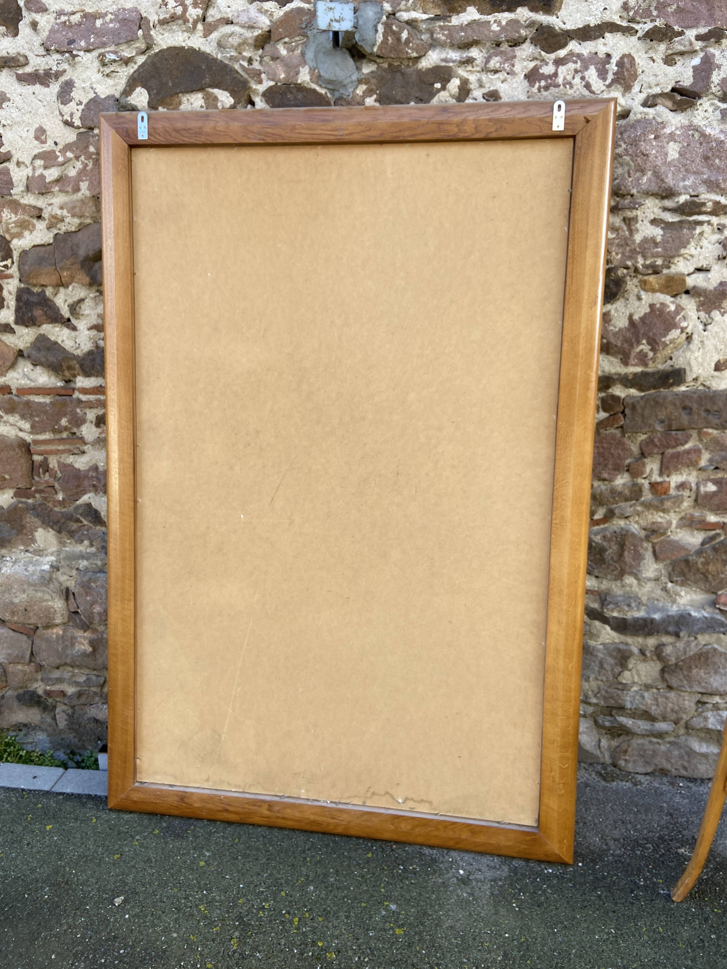 XXXL painting Alsatian landscape MURBACH Abbey By Théo Claus