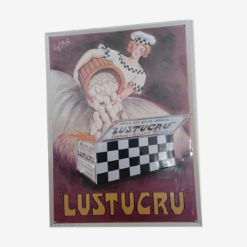 Plaque métallique "Lustucru"