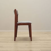 Set of four mahogany chairs, Danish design, 1970s, manufacture: Denmark