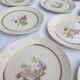 Set 12 assiettes Gien 1960 jardins japonais variations en jaune mineur