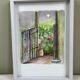 Aquarelle « au fond du jardin »