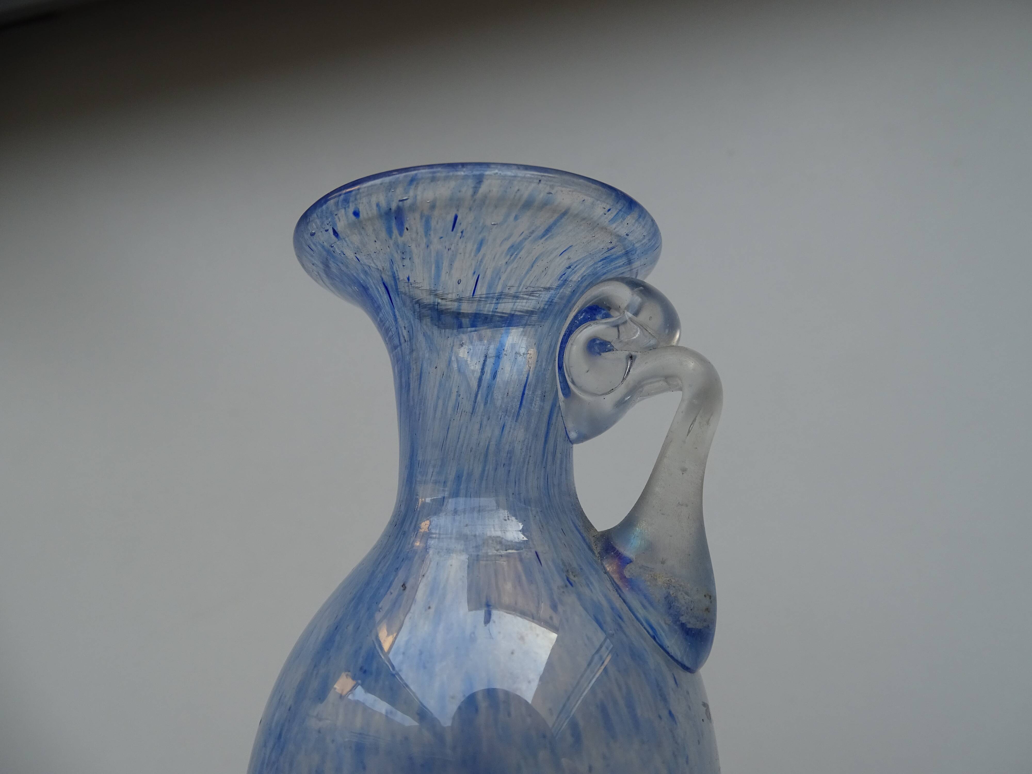 Miniature vase Scavo Seguso Vetri d'Arte iridescent glass Murano 1950