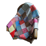 Wool patchwork blanket