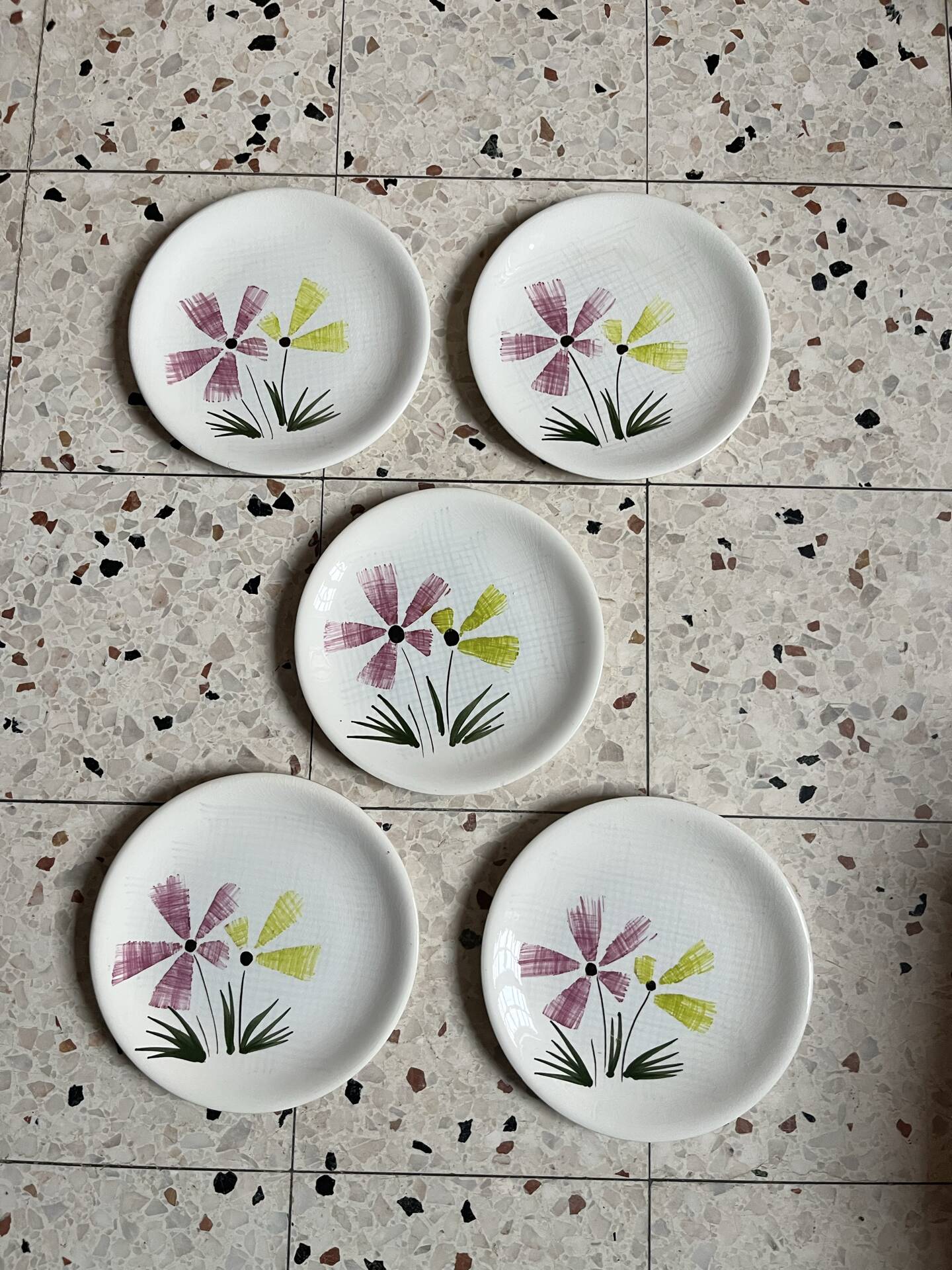 5 dessert plates