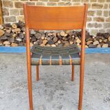 Set of 4 scandinavian teak chairs by piero palange and werther toffoloni montina