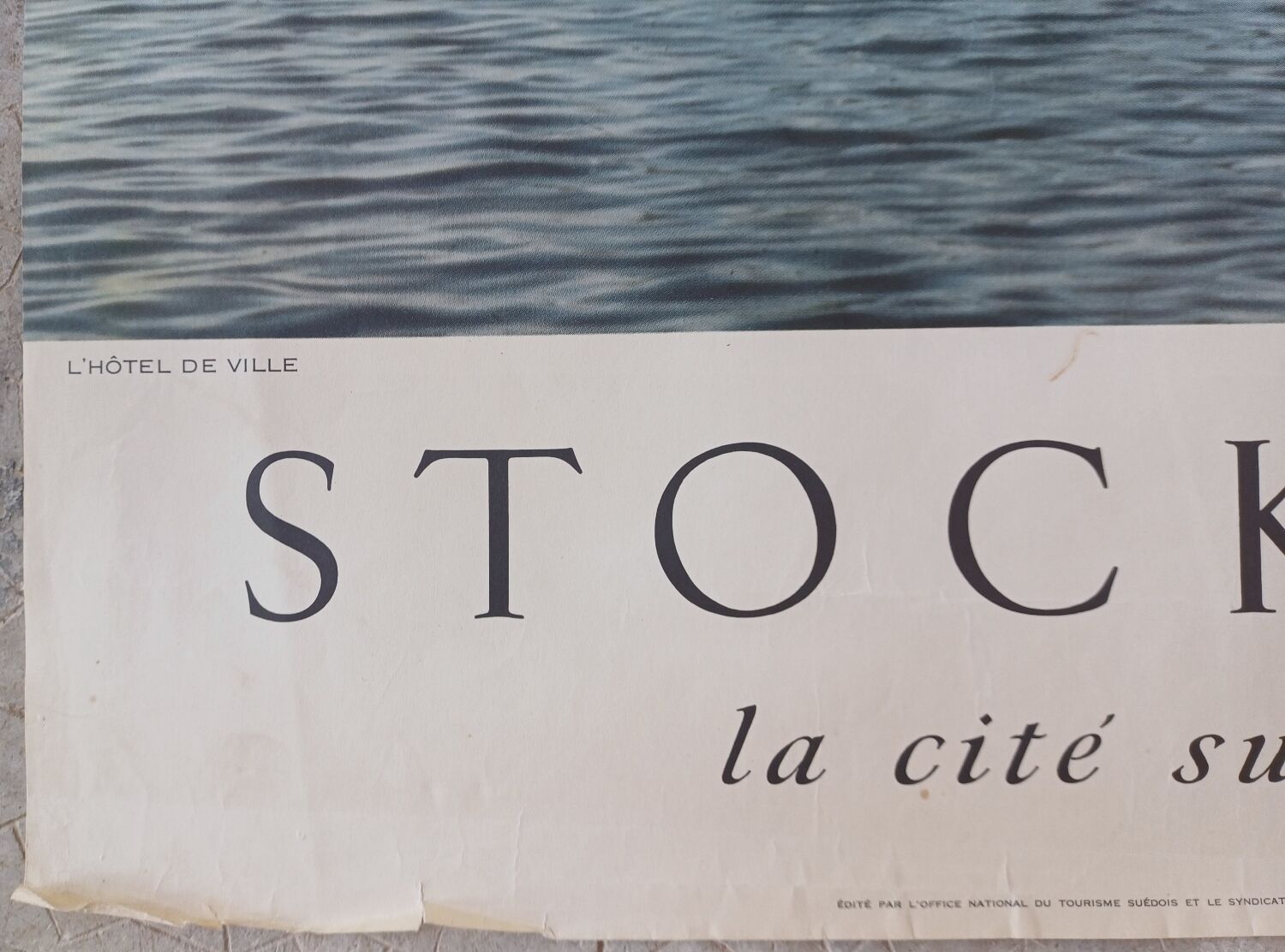 Old poster Stockholm - Photo Lars Ryde 1950's