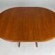 Danish teak round dining table extendable vintage design