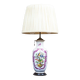 Vintage Electric Table Lamp with Decorative Ceramic Base, 1940s