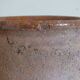 Ancien pot à graisse ou à miel en terre vernissée ocre