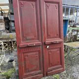 Ancienne double porte d’entrée en chêne