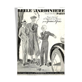 Affiche vintage années 30 Belle Jardiniere 30x40cm sans cadre