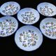 6 Gien earthenware soup plates - Floral decoration - 1970s/80s