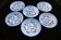 6 Gien earthenware soup plates - Floral decoration - 1970s/80s