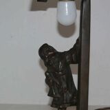 Old art deco bronze lamp