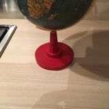 Earth globe ancient wooden foot