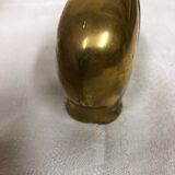 70s golden brass elephant paper press