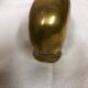 70s golden brass elephant paper press