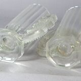 Pair of Art-deco glass vases signed Verlis. Good condition.
