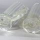 Pair of Art-deco glass vases signed Verlis. Good condition.
