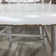 Lot of 4 white wooden chairs