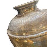 Indian jar in gilded copper