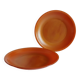 Lot de 2 assiettes à dessert marron opaline