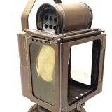 Old lamp in acetylene sncf station master ets albert butin railway
