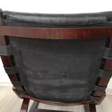 Vintage Model Kengu Lounge Chair and Footstool Set by Elsa & Nordahl Solheim for Rybo Rykken & Co