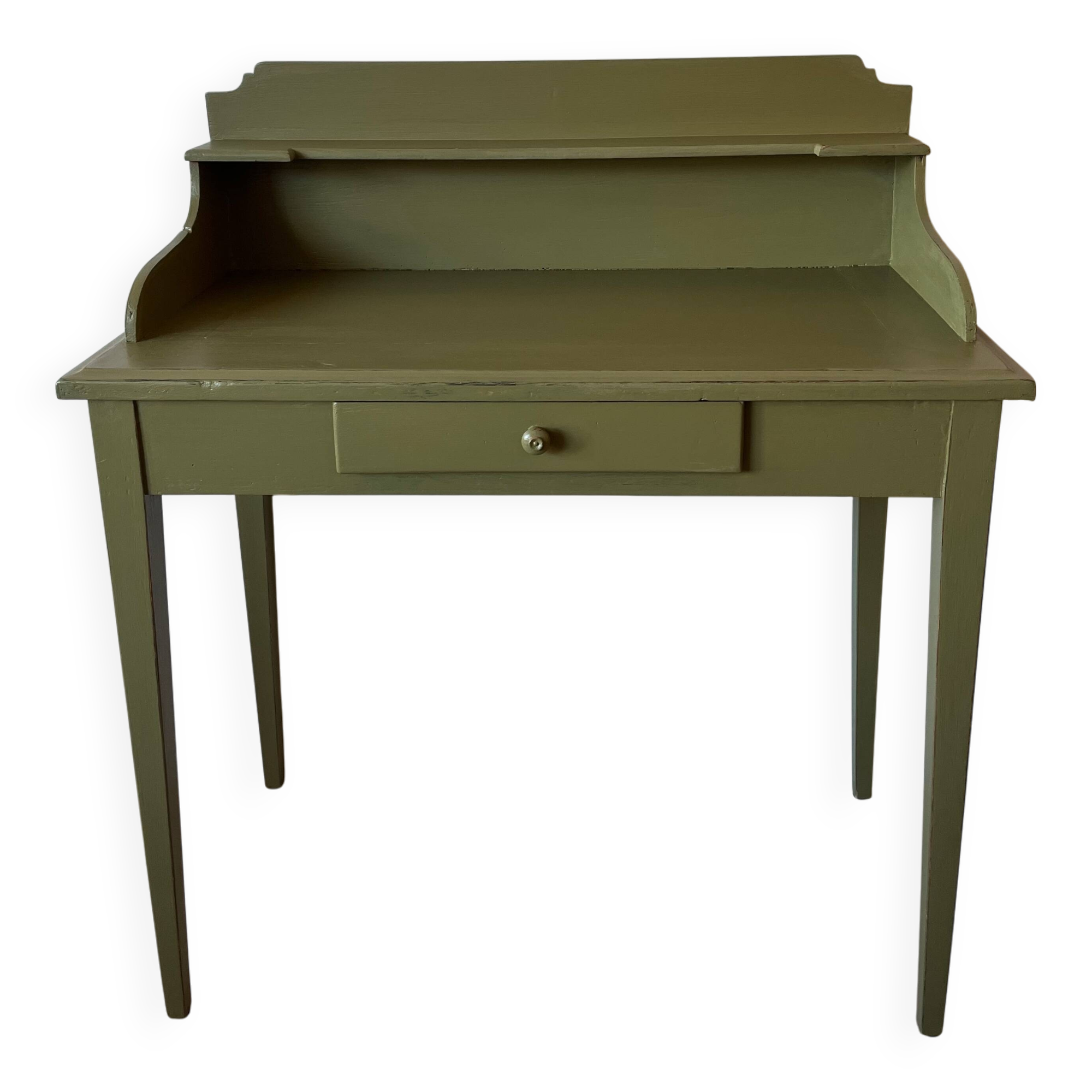 Green wooden dressing table