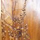 3 carved wooden panels, floral and animal decorations, Indochina