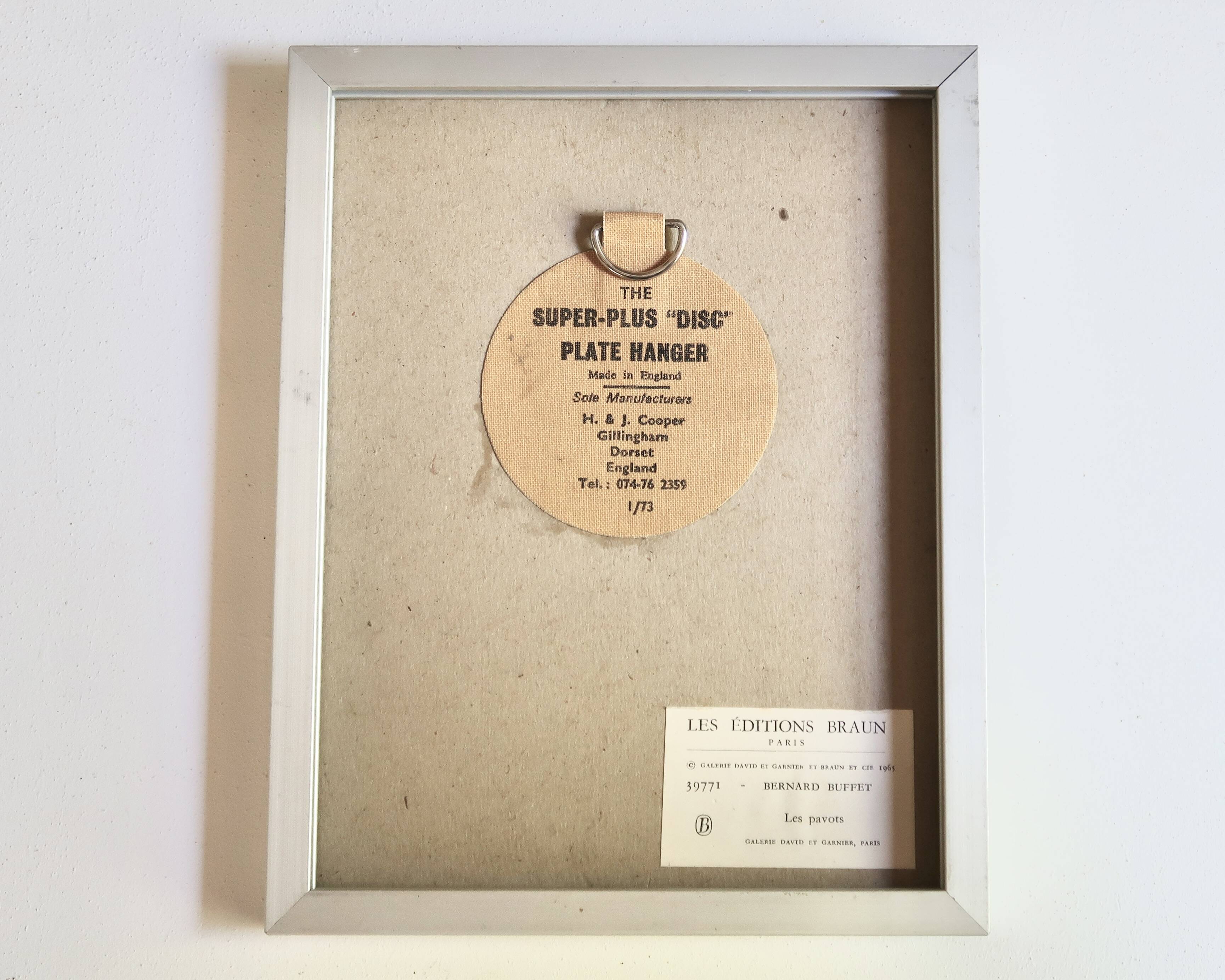 Painting Poppies by Bernard Buffet, 1960s