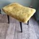 Stool footrest compass wood moumoute vintage Scandinavian design