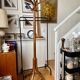 Light wooden parrot coat holder 6 patères