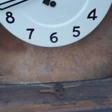 50s Japy workshop clock 8 days in sheet metal in its oak crate