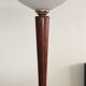Mazda lamp of the 50s in wood and Opaline