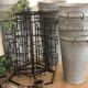 Large zinc florist pot