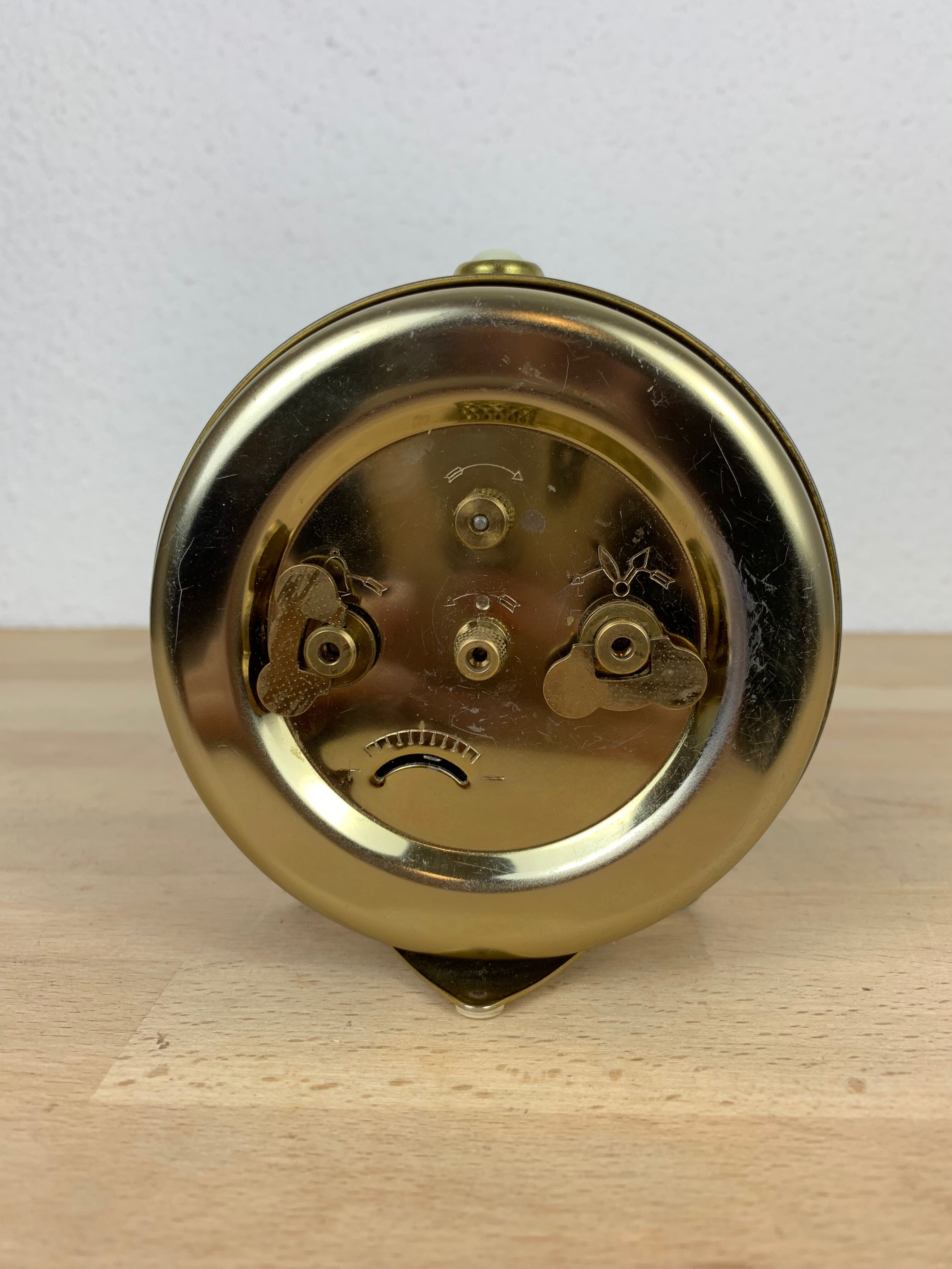Clock alarm clock Jaz gold metal