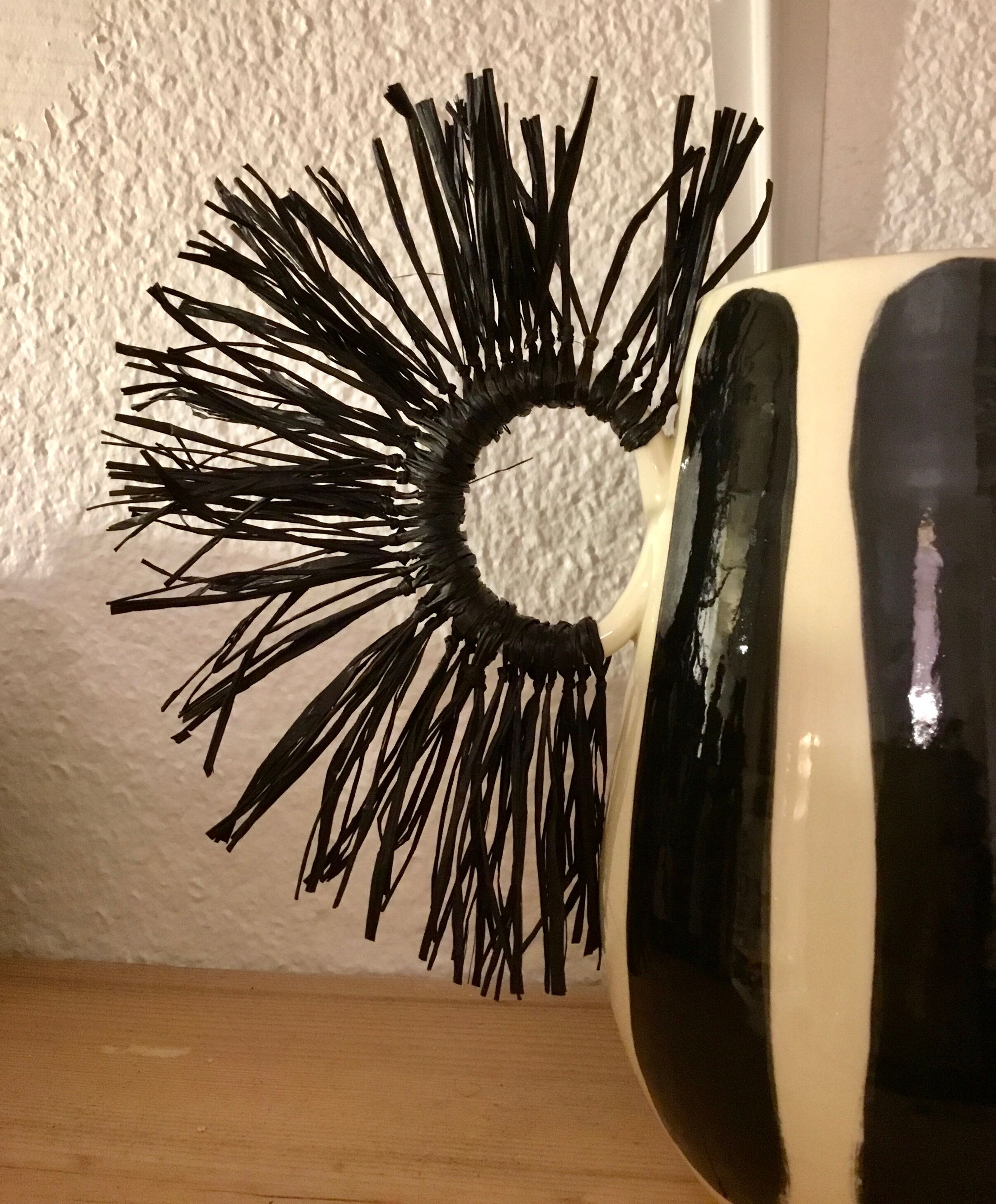 Hand-painted ceramic vase