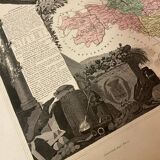 Old illustrated map of Gard