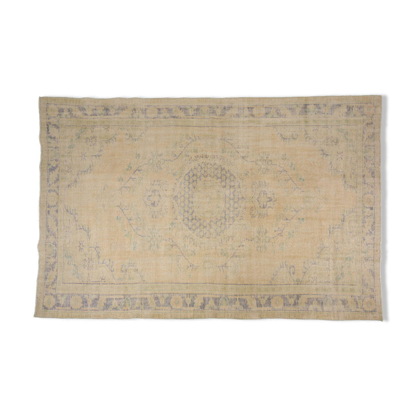 Tapis Oushak vintage beige