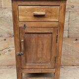 Old Burmese teak bedside table