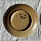 Set of 6 dessert plates in stoneware Village France D20