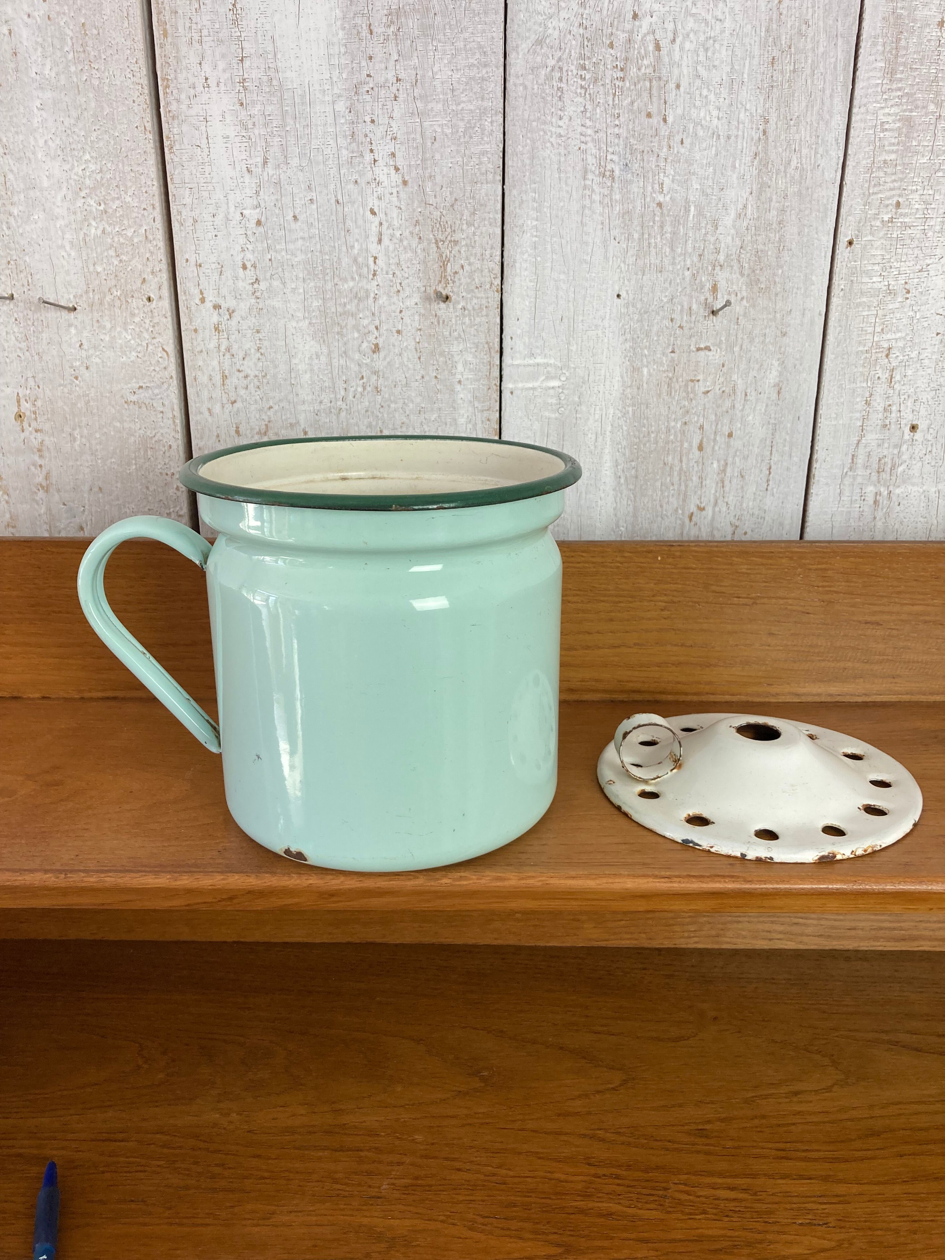 Vintage enamelled pitcher