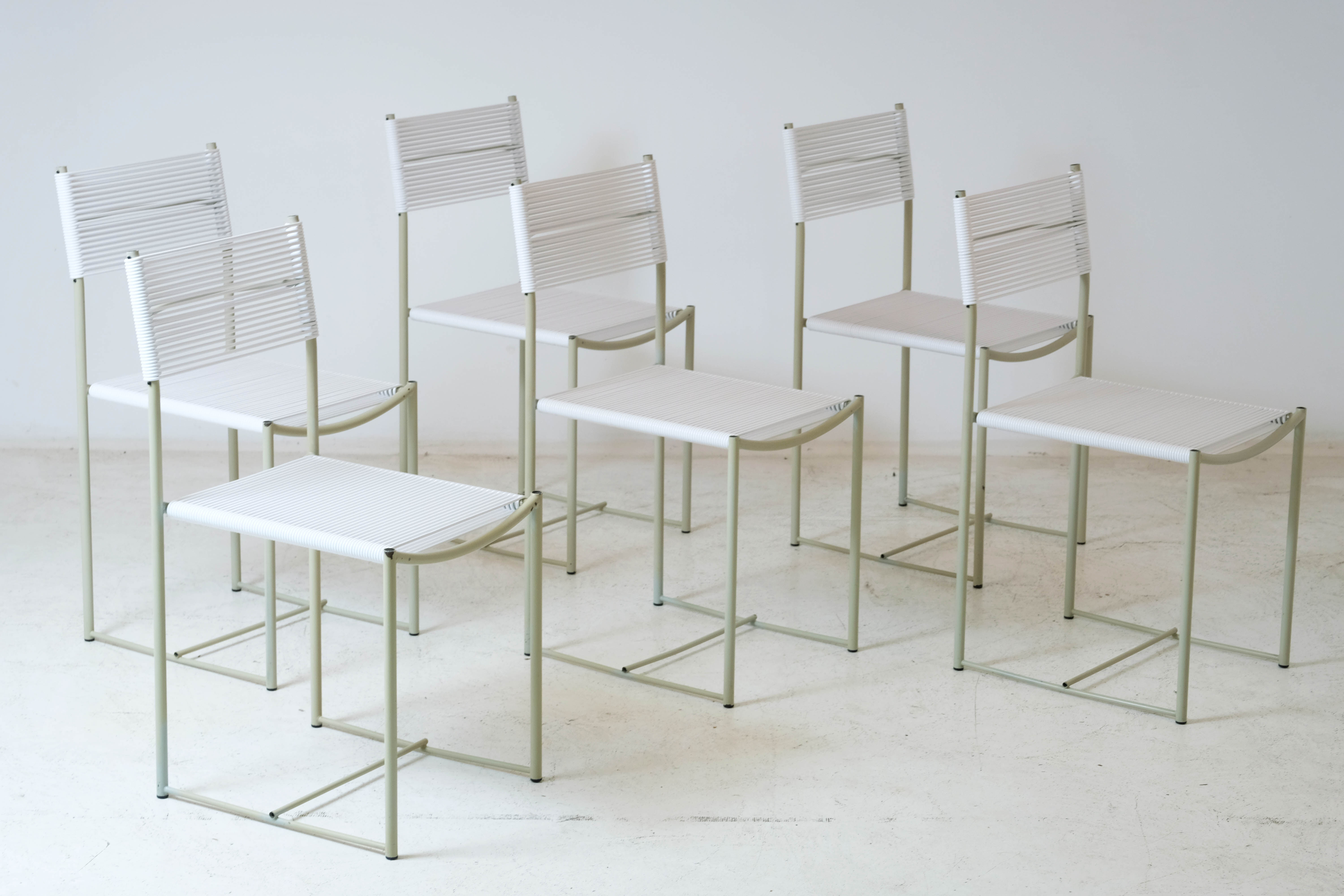 6 chairs "Spaghetti" by Giandomenico Belotti for Alias 1979