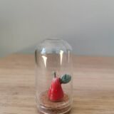 Miniature glass bell pear artisanal ceramic
