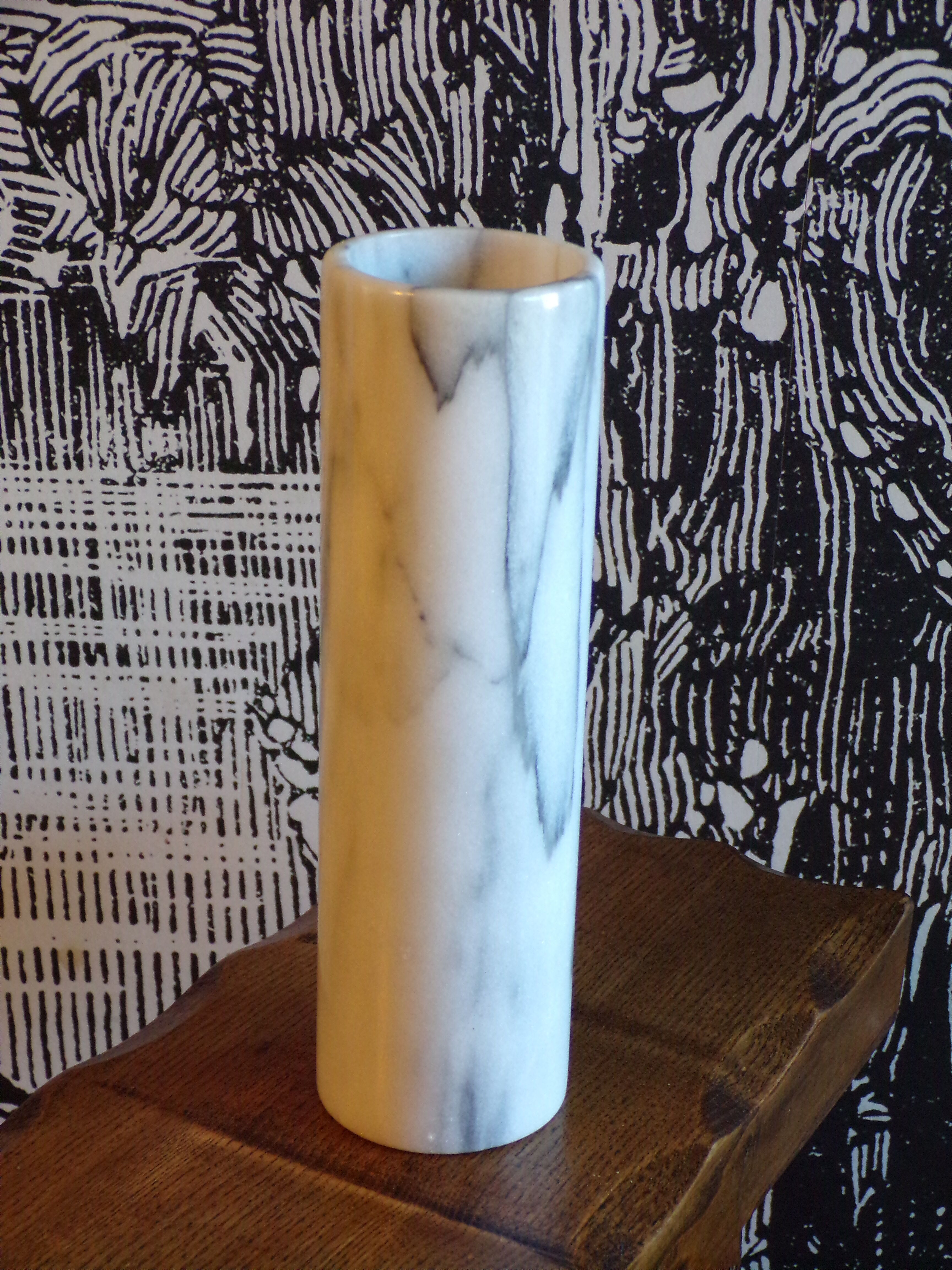 1970 marble roller vase