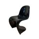 Chaise Panton noire par Verner Panton, Allemagne, 1971